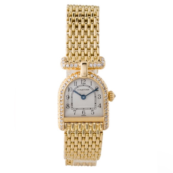 Cartier Accessories - Cartier 18k Gold Calandre Watch